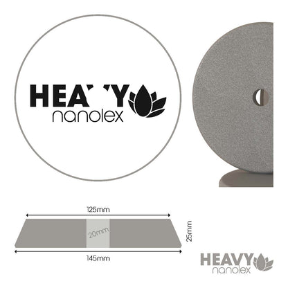 Nanolex Polishing Pad DA 145x25x125, Hard, Grey x1