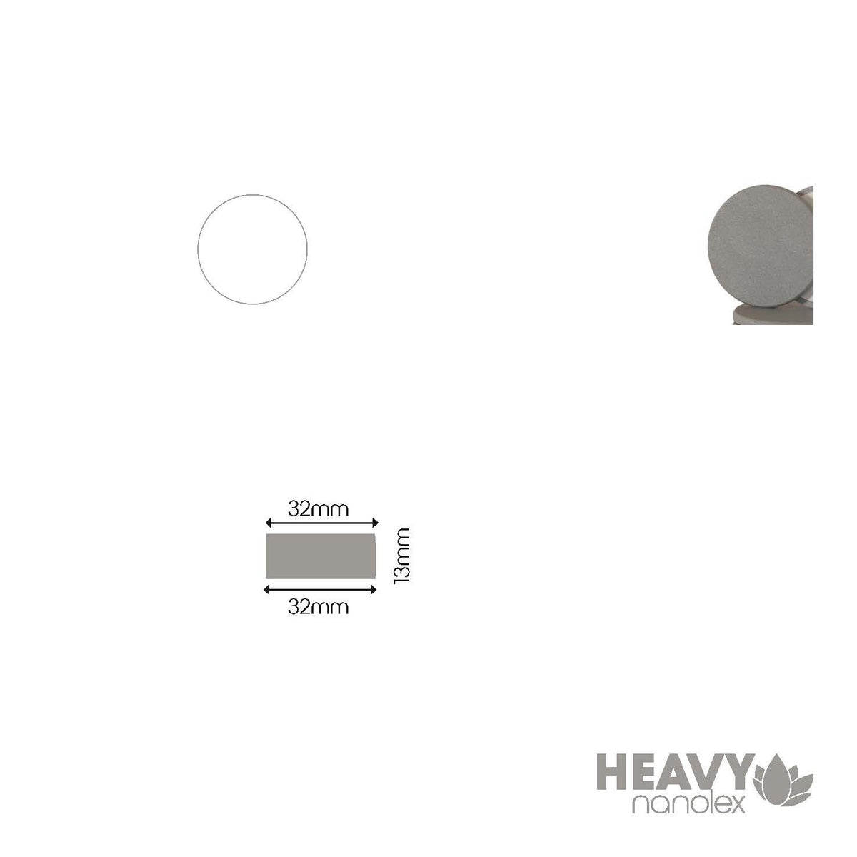 Nanolex Polishing Pad 32x13x32, Hard, Grey x5