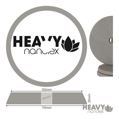 Nanolex Polishing Pad DA 170x25x150, Hard, Grey x1