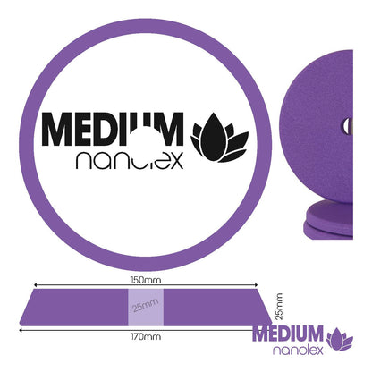 Nanolex Polishing Pad DA 170x25x150, Medium, Purple x1