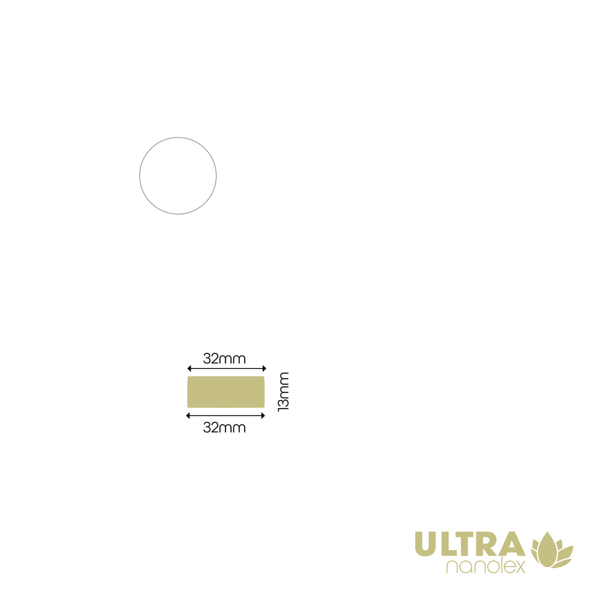 Nanolex Polishing Pad 32x13x32, Ultra Cut, Beige x5